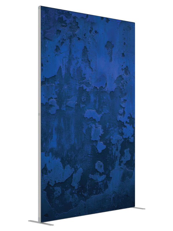 Navy blue distressed texture printed backdrop angled view 5ft - Denny StudioEdge SECP-8853