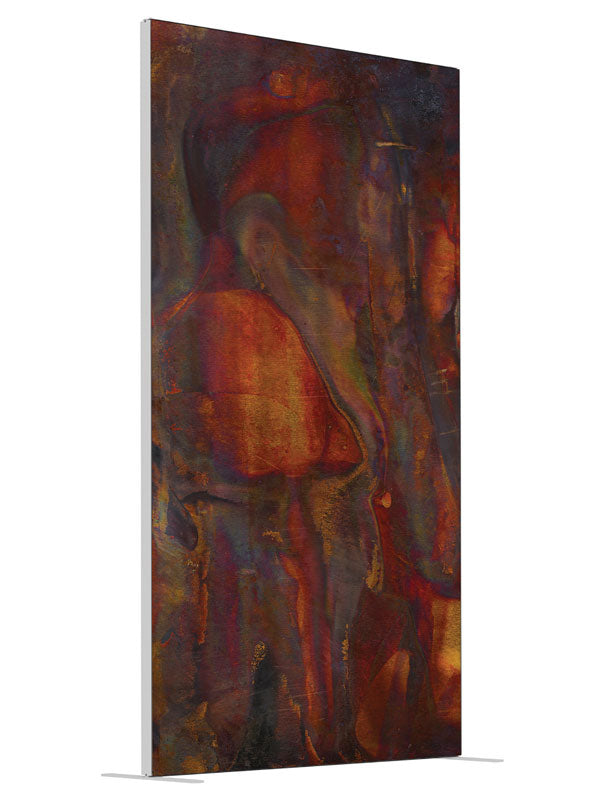 Nebula Dark Smoke Abstract shown at an angled view, photography backdrop panel for Denny StudioEdge silicone edge frame, 4 ft