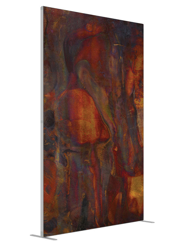 Nebula Dark Smoke Abstract shown at an angled view, photography backdrop panel for Denny StudioEdge silicone edge frame, 5 ft