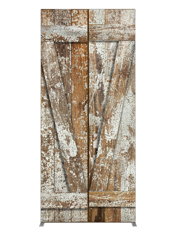 Neglected Rustic Barn Door, photography backdrop panel for Denny StudioEdge silicone edge frame, 3 ft