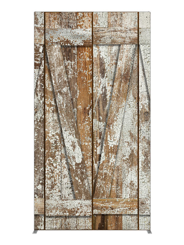Neglected Rustic Barn Door, photography backdrop panel for Denny StudioEdge silicone edge frame, 4 ft