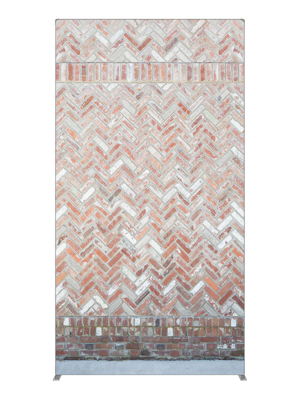Neutral Brick, photography backdrop panel for Denny StudioEdge silicone edge frame, 4 ft