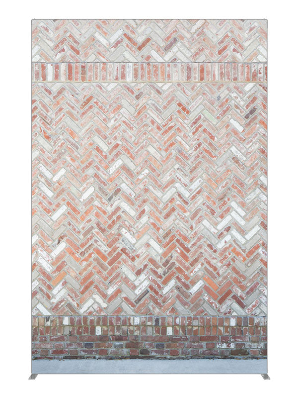 Neutral Brick, photography backdrop panel for Denny StudioEdge silicone edge frame, 5 ft