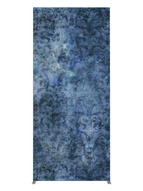 Noteworthy Blue Damask, photography backdrop panel for Denny StudioEdge silicone edge frame, 3 ft