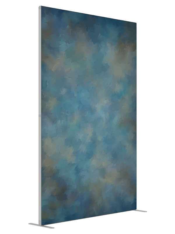 Ocean shown at an angled view, photography backdrop panel for Denny StudioEdge silicone edge frame, 5 ft