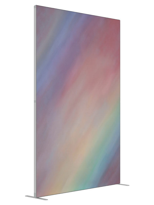 Opaline shown at an angled view, photography backdrop panel for Denny StudioEdge silicone edge frame, 5 ft