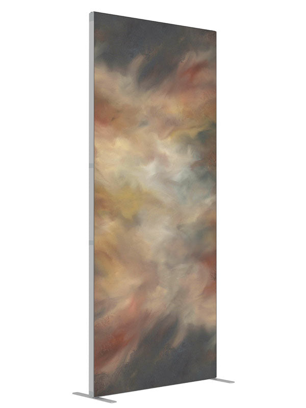 Organic Warm shown at an angled view, photography backdrop panel for Denny StudioEdge silicone edge frame, 3 ft