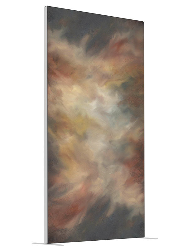 Organic Warm shown at an angled view, photography backdrop panel for Denny StudioEdge silicone edge frame, 4 ft