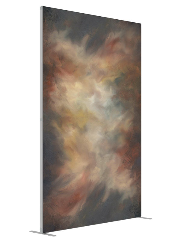 Organic Warm shown at an angled view, photography backdrop panel for Denny StudioEdge silicone edge frame, 5 ft