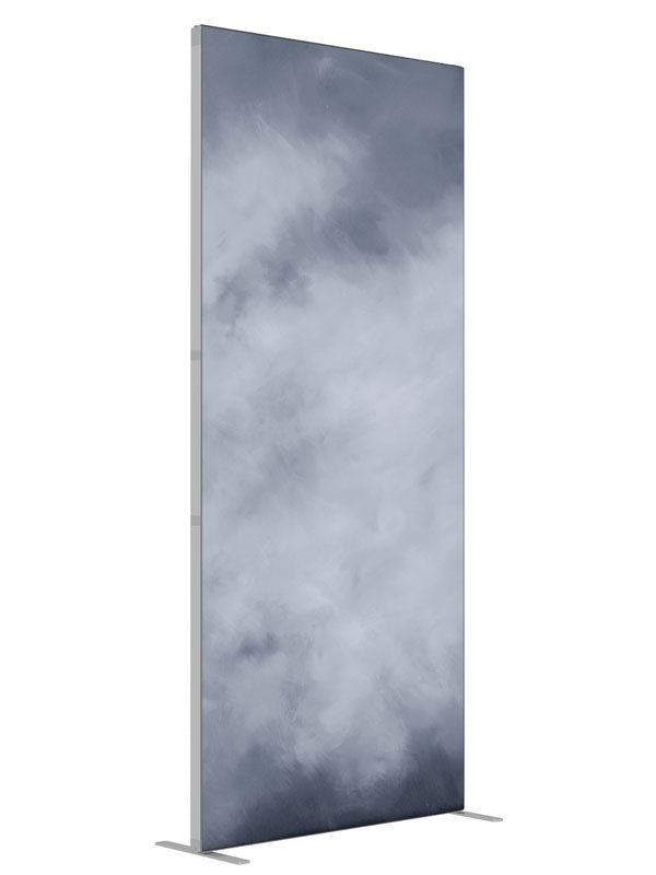 Overcast shown at an angled view, photography backdrop panel for Denny StudioEdge silicone edge frame, 3 ft