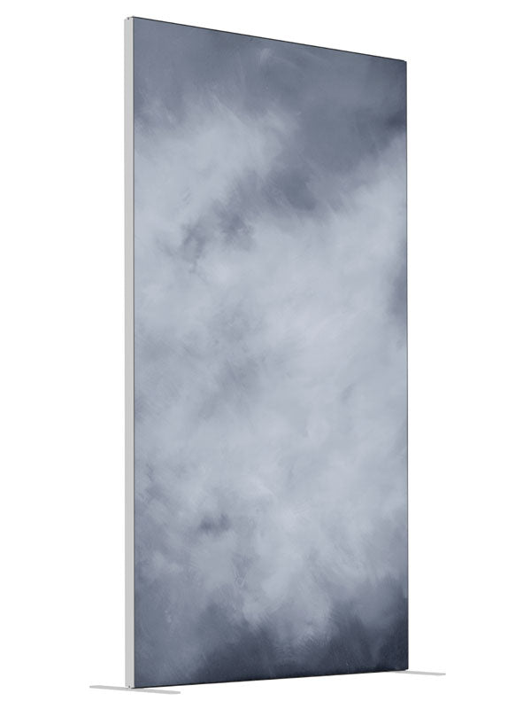 Overcast shown at an angled view, photography backdrop panel for Denny StudioEdge silicone edge frame, 4 ft