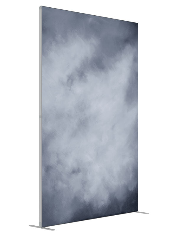 Overcast shown at an angled view, photography backdrop panel for Denny StudioEdge silicone edge frame, 5 ft