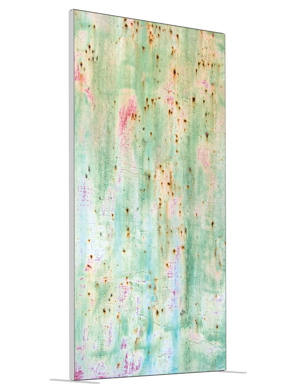 Oxidized shown at an angled view, photography backdrop panel for Denny StudioEdge silicone edge frame, 4 ft