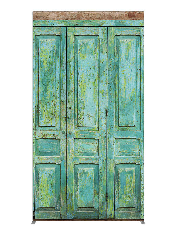 Turquoise Cabinets, photography backdrop panel for Denny StudioEdge silicone edge frame, 4 ft