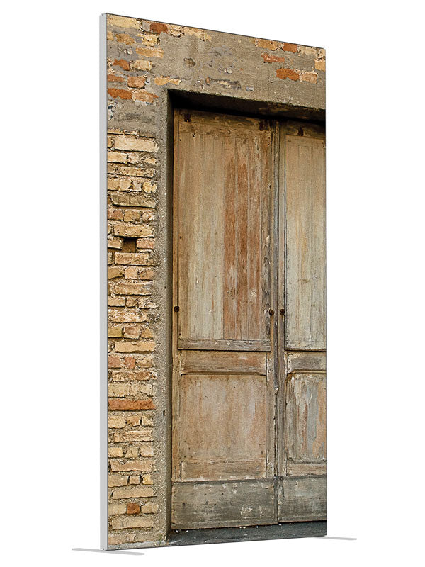 Paris Brick shown at an angled view, photography backdrop panel for Denny StudioEdge silicone edge frame, 4 ft