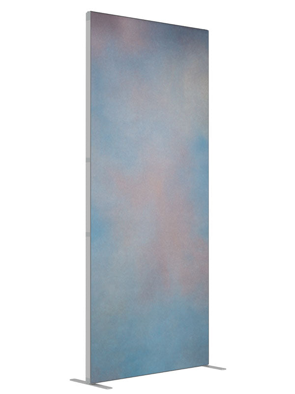 Pastel Blend shown at an angled view, photography backdrop panel for Denny StudioEdge silicone edge frame, 3 ft