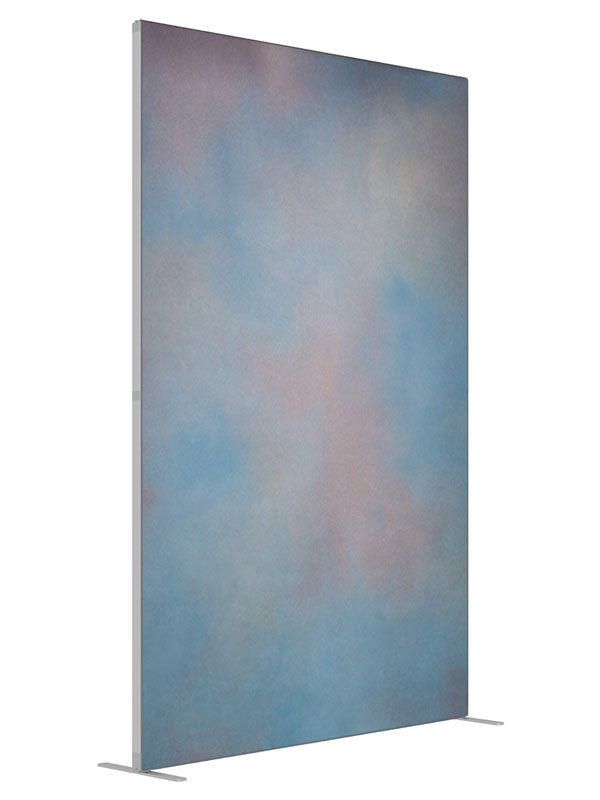 Pastel Blend shown at an angled view, photography backdrop panel for Denny StudioEdge silicone edge frame, 5 ft