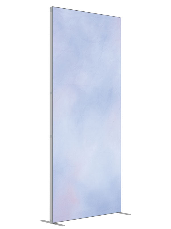 Pastel Cloud shown at an angled view, photography backdrop panel for Denny StudioEdge silicone edge frame, 3 ft