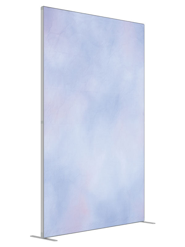 Pastel Cloud shown at an angled view, photography backdrop panel for Denny StudioEdge silicone edge frame, 5 ft