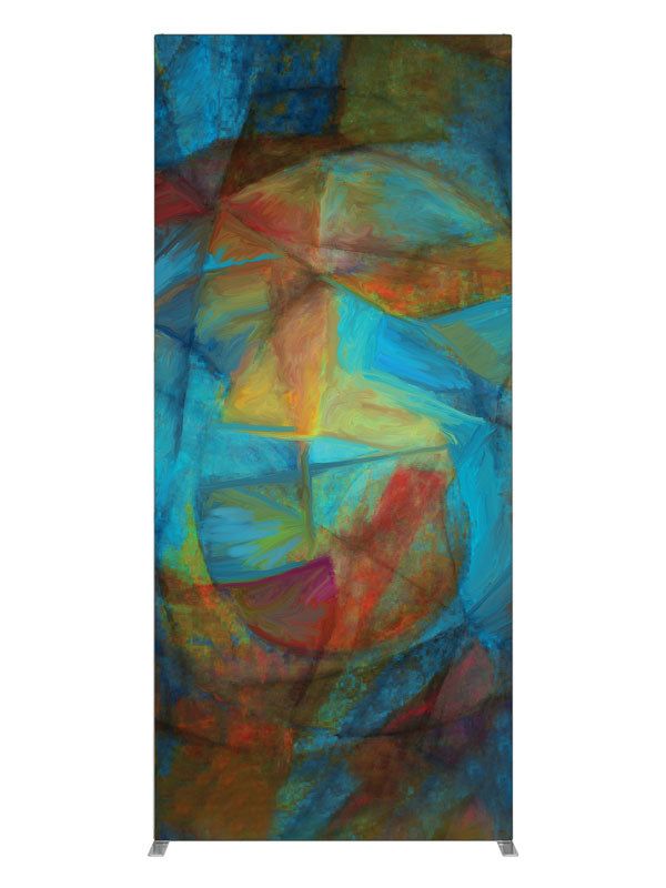 Pastel Dusk Soft Cubist Abstract, photography backdrop panel for Denny StudioEdge silicone edge frame, 3 ft
