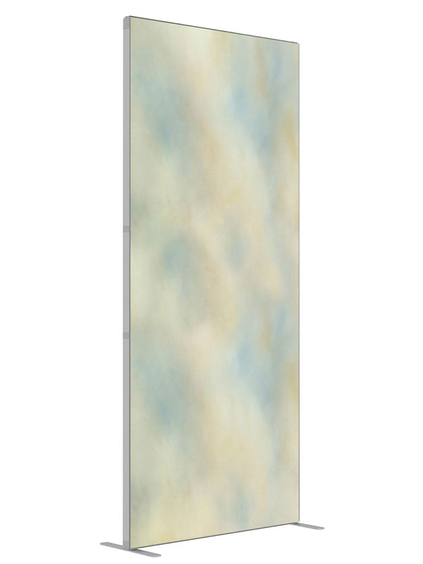 Pastel Haze shown at an angled view, photography backdrop panel for Denny StudioEdge silicone edge frame, 3 ft