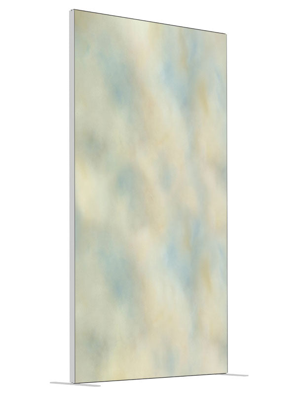 Pastel Haze shown at an angled view, photography backdrop panel for Denny StudioEdge silicone edge frame, 4 ft