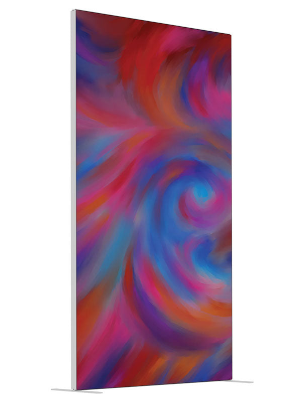 Pastel Mist Soft Pastel Abstract shown at an angled view, photography backdrop panel for Denny StudioEdge silicone edge frame, 4 ft