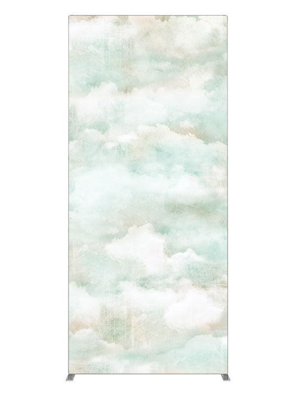 Pastel Paper Clouds, photography backdrop panel for Denny StudioEdge silicone edge frame, 3 ft