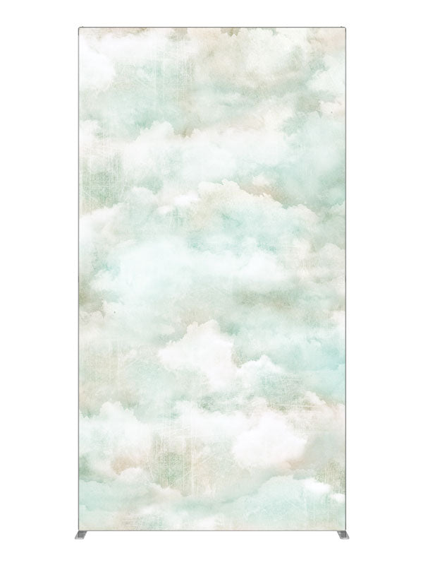Pastel Paper Clouds, photography backdrop panel for Denny StudioEdge silicone edge frame, 4 ft