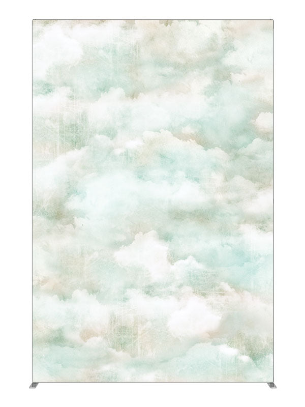 Pastel Paper Clouds, photography backdrop panel for Denny StudioEdge silicone edge frame, 5 ft