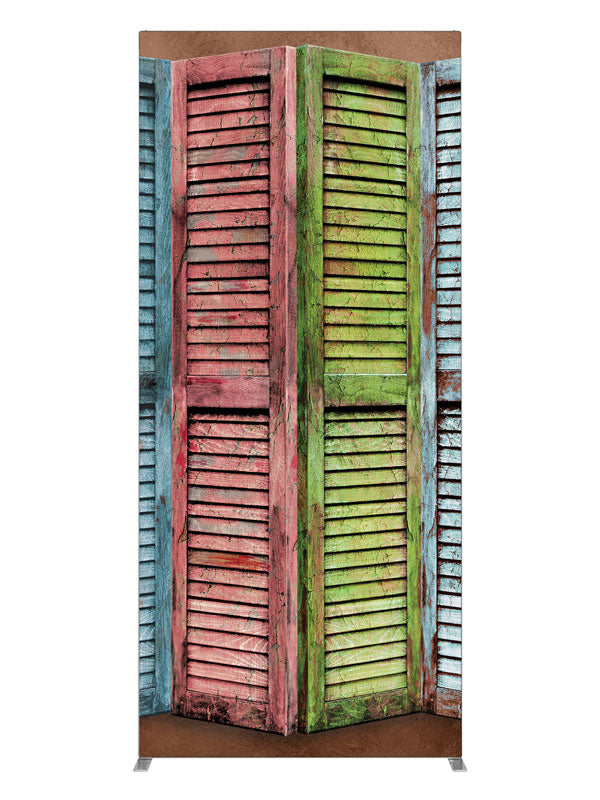 Pastel Shutters, photography backdrop panel for Denny StudioEdge silicone edge frame, 3 ft