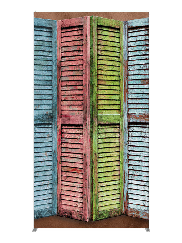 Pastel Shutters, photography backdrop panel for Denny StudioEdge silicone edge frame, 4 ft
