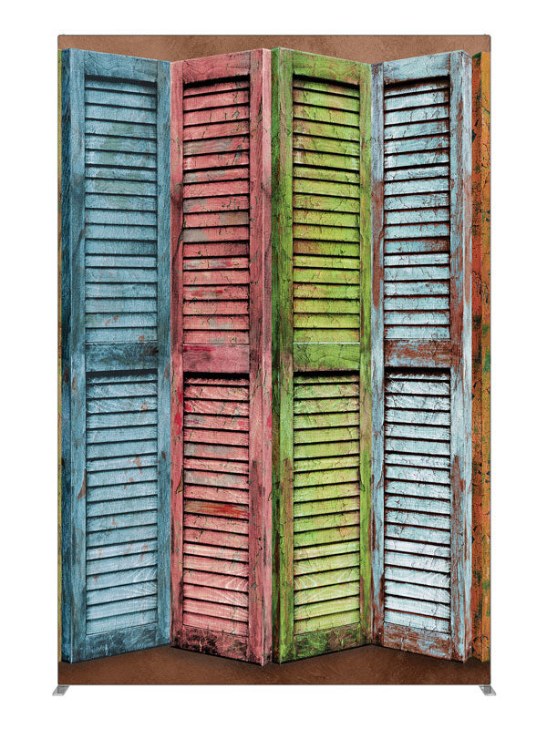 Pastel Shutters, photography backdrop panel for Denny StudioEdge silicone edge frame, 5 ft