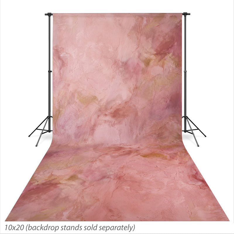 Peach Blush Peach Blush mottled texture photography backdrop shown at the full 10x20 size CP-9010