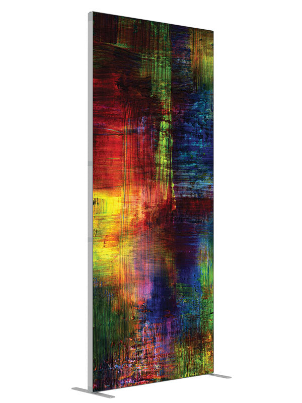 Perplexed Grunge Abstract shown at an angled view, photography backdrop panel for Denny StudioEdge silicone edge frame, 3 ft