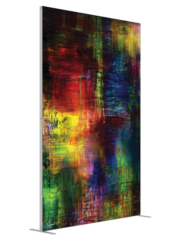 Perplexed Grunge Abstract shown at an angled view, photography backdrop panel for Denny StudioEdge silicone edge frame, 5 ft