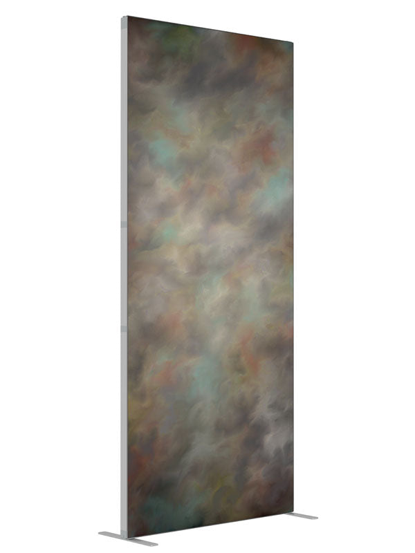 Pin Light shown at an angled view, photography backdrop panel for Denny StudioEdge silicone edge frame, 3 ft