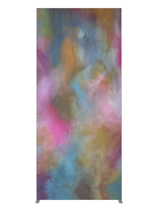 Pink blue gold pastel cloud, photography backdrop panel for Denny StudioEdge silicone edge frame, 3 ft