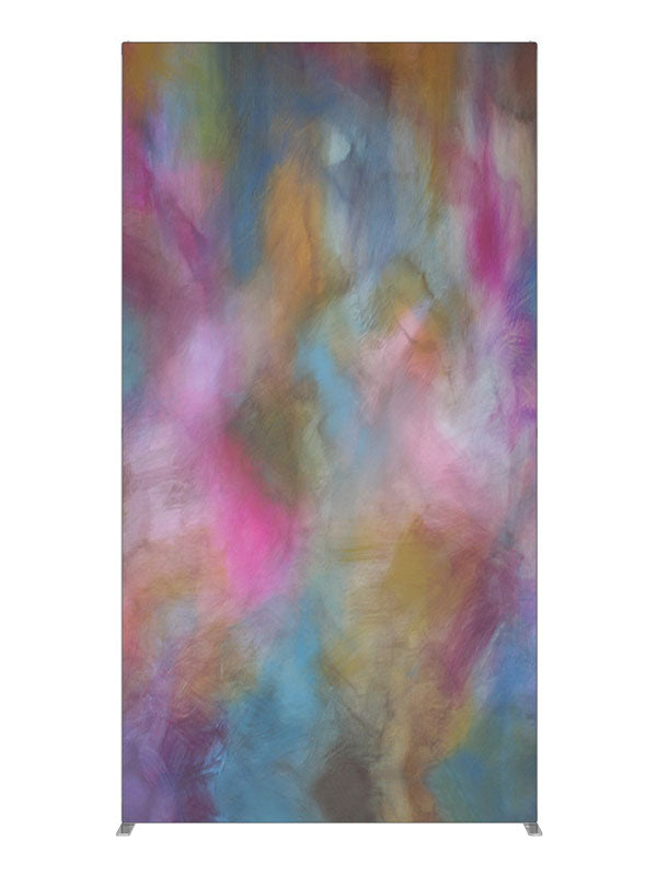 Pink blue gold pastel cloud, photography backdrop panel for Denny StudioEdge silicone edge frame, 4 ft
