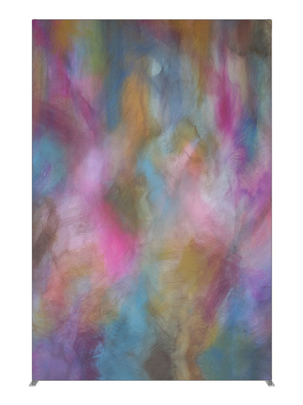 Pink blue gold pastel cloud, photography backdrop panel for Denny StudioEdge silicone edge frame, 5 ft