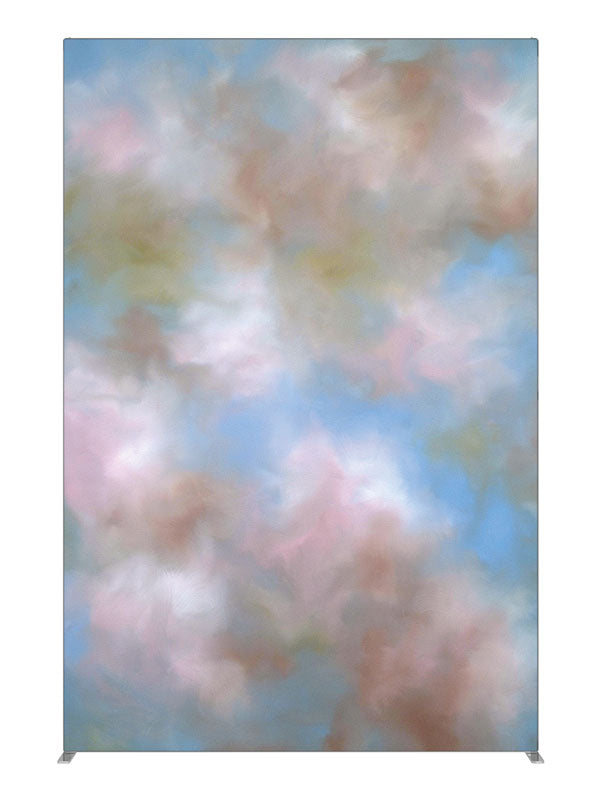 Pink Clouds, photography backdrop panel for Denny StudioEdge silicone edge frame, 5 ft