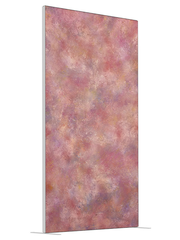 Pink Haze shown at an angled view, photography backdrop panel for Denny StudioEdge silicone edge frame, 4 ft