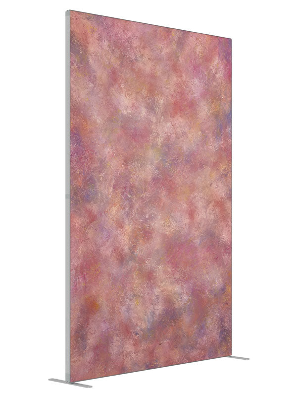 Pink Haze shown at an angled view, photography backdrop panel for Denny StudioEdge silicone edge frame, 5 ft