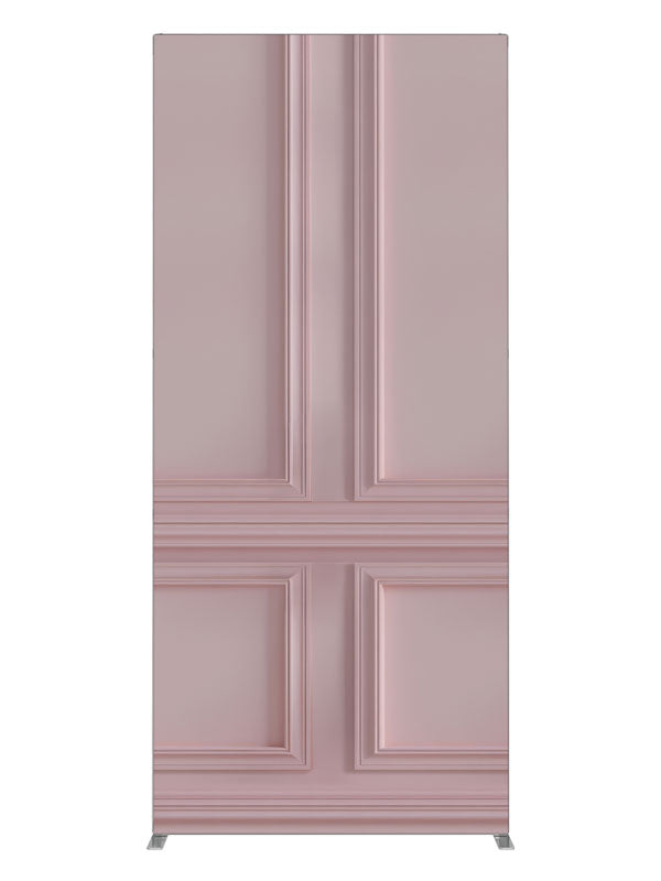 Pink Paneled Wall, photography backdrop panel for Denny StudioEdge silicone edge frame, 3 ft