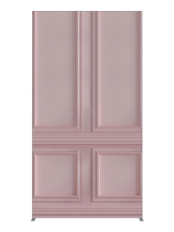 Pink Paneled Wall, photography backdrop panel for Denny StudioEdge silicone edge frame, 4 ft
