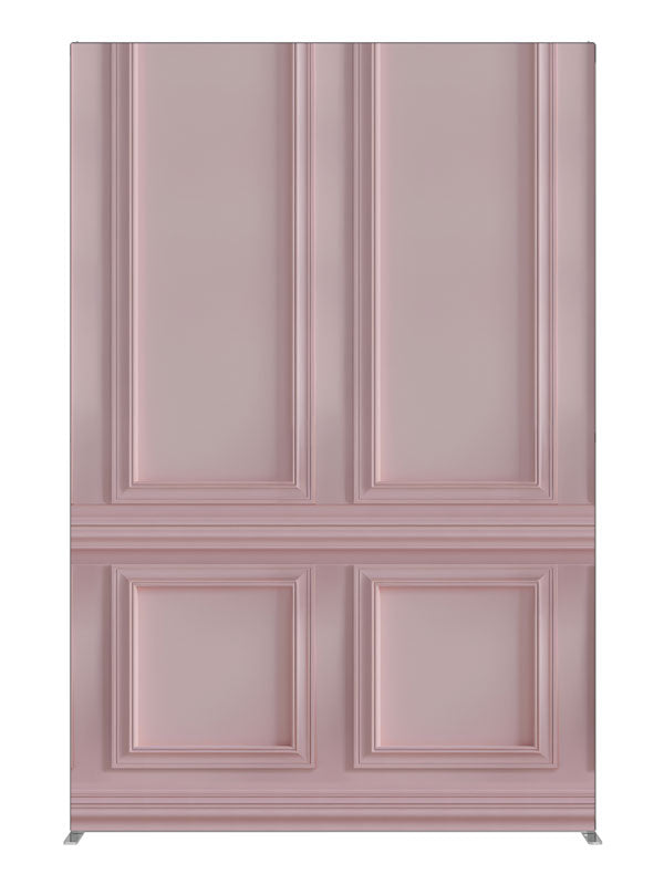 Pink Paneled Wall, photography backdrop panel for Denny StudioEdge silicone edge frame, 5 ft