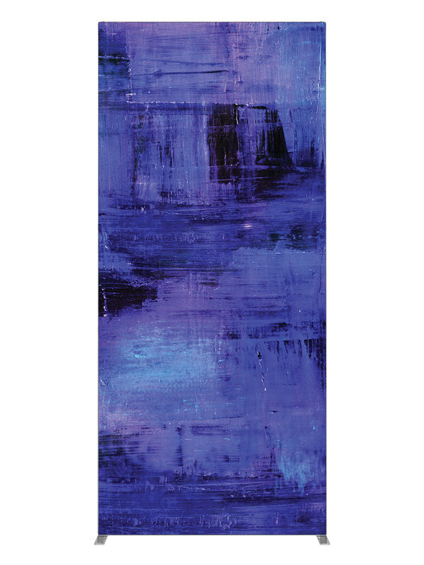 Polar Blue Streak Abstract, photography backdrop panel for Denny StudioEdge silicone edge frame, 3 ft
