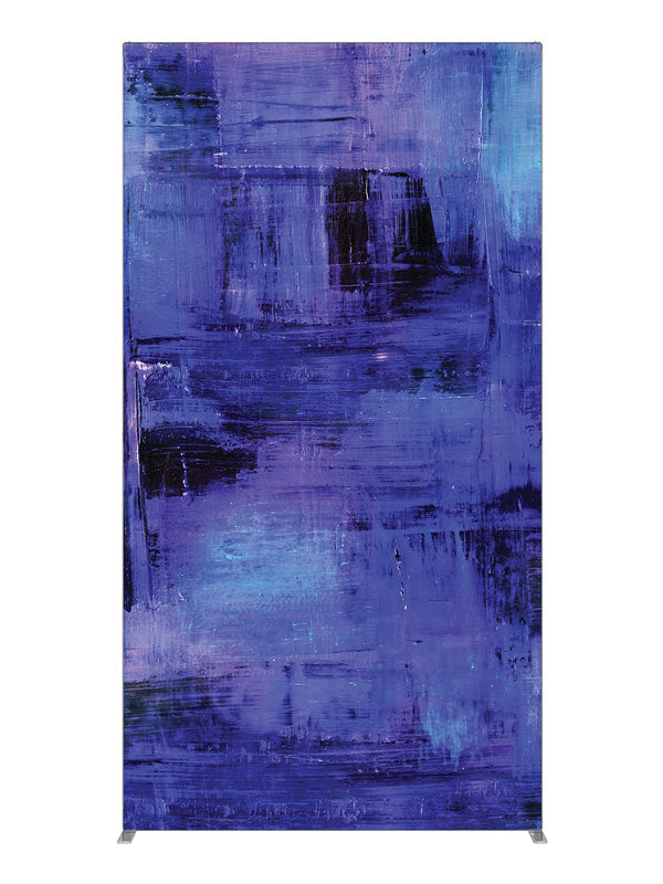 Polar Blue Streak Abstract, photography backdrop panel for Denny StudioEdge silicone edge frame, 4 ft