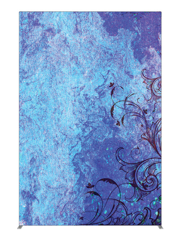 Pollen Pool Blue Speckle Texture, photography backdrop panel for Denny StudioEdge silicone edge frame, 5 ft