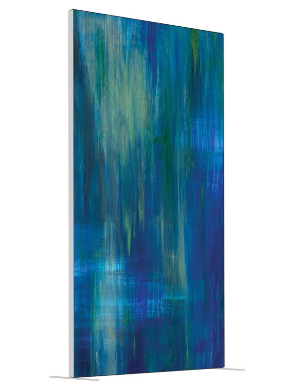 Ponder shown at an angled view, photography backdrop panel for Denny StudioEdge silicone edge frame, 4 ft